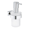 GROHE Essentials Cube Distributeur de savon - 160ml - avec support - montage mural - chromé 0438176