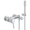 GROHE Concetto robinet de baignoire avec inverseur et raccords avec ensemble de douche chromé 0442183