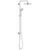 Grohe Euphoria ensemble de douche pluie apparent sans robinet – douche de tête Ø 26 cm à 3 jets – douchette 3 jets – chrome SW108074