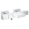 GROHE Cube badkraan thermostatisch met omstel en koppelingen chroom 0442352