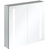 Villeroy & Boch my view 14 My view spiegelkast - 80x75cm - 2 deuren en led verlichting - zilver 1024980