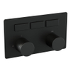 BRAUER Stripe 3-weg Inbouwthermostaat - drukknoppen - inclusief inbouwdeel - mat zwart SW1435120