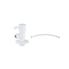 Fortifura Calvi Robinet d'arrêt d'angle avec flexible - flexible 30 cm - 1/2x3/8 - blanc mat SW1382534