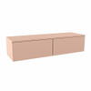 Mondiaz ALAN MODULE Meuble sous vasque - 130x41x30cm - 2 tiroirs - push to open - Rosee SW1015472