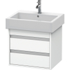 Duravit Ketho Meuble sous-lavabo avec 2 tiroirs 55x44x41cm pour Vero 045460 blanc 0280180