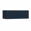 H&R Badmeubelen Juice Wastafelonderkast - 120x45x40cm - linkerhoek afgerond - 2 lades - geïntegreerde greep - blue oak SW1110136