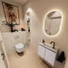 MONDIAZ TURE-DLUX Meuble toilette - 60cm - Cale - EDEN - vasque Ostra - position centrale - 1 trou de robinet SW1104746