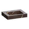 Saniclass Artificial Marble Lavabo pour meuble - 59.6x10.5x45.7cm - sans trop-plein - 1 vasque - sans trou de robinet - composite - Copper Brown SW957314