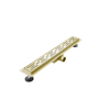 FugaFlow Efficiente Anta caniveau de douche - 90cm - avec grille - avec bride - or brossé SW1451449