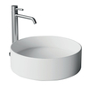 Xenz Coco Vasque à poser 40x40x12cm rond céramique blanc brillant SW379500