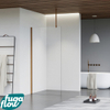 FugaFlow Eccelente Vetro Douche à l'italienne - 120x200cm - Clair - Bras plafond - Cuivre brossé SW1124525