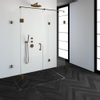 Saniclass Create douchecabine XL 90x140cm profielloos met antikalk en 8mm veiligheidsglas koper SW486554 Saniclass Create douchecabine XL 90x140cm profielloos met antikalk en 8mm veiligheidsglas koper SW486554