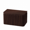 Royal Plaza Terra Edge Ensemble meuble de salle de bains - 80x45.5x46cm - plan de toilette - 2 tiroirs - châtaignier (noyer) SW1471947