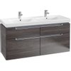 Villeroy & boch Subway 2.0 wastafelonderkast 128.7x59x44.9cm Oak graphite SW118775 Villeroy & boch Subway 2.0 wastafelonderkast 128.7x59x44.9cm Oak graphite SW118775