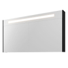 Proline spiegelkast premium avec éclairage led intégré, 3 portes 140x14x74cm noir mat SW656928