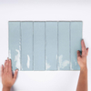 Terravito Pavero wandtegel - 7.5x30cm - Rechthoek - 8.6mm - Sky glans SW359839
