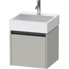 Duravit Ketho.2 Wastafelonderbouwkast - met 1 lade - 48.4x46x44cm - met greep antraciet - betongrijs mat SW772189