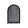 Hotbath &MORE Inbouwbox of inbouwnis Toogmodel - 30x45x10 - PVD - geborsteld zwart SW1246515
