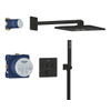 Grohe Precision Smart Control Hoofddoucheset - inclusief douchearm - wandaansluitbocht met houder - matte black (mat zwart) SW1440543