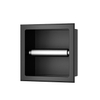 Xellanz Rocko porte rouleau WC - sans couvercle - encastrable - noir mat SW1122691