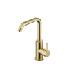 Hotbath Ace Wastafelmengkraan - laag - opbouw - draaibare uitloop - zonder waste - PVD - geborsteld messing (goud) SW1117574