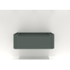 H&R badmeubelen Juice Wastafelonderkast - 120x45x40cm - afgeronde hoeken - 1 lade - geïntegreerde greep - petrol mat SW867506
