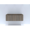 H&R badmeubelen Juice Meuble sous lavabo - 120x45x40cm - coins arrondis - 1 tiroir - poignée intégrée - charleston SW867529