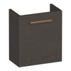 BRAUER Trust meuble sous-lavabo pour lave-mains - 40x45x22cm - porte à gauche - sans poignée rapportée - Timber Anthracite SW1203855
