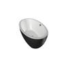 Xenz Britt XS vrijstaand bad 170x85x60 bicolor wit/ebony incl. 7006 badafvoer/vulcombinatie wit mat SW381349 Xenz Britt XS vrijstaand bad 170x85x60 bicolor wit/ebony incl. 7006 badafvoer/vulcombinatie wit mat SW381349