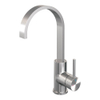 BRAUER Stripe Mitigeur lavabo haut en applique - bec plat pivotant - modèle A - couleur inox brossé PVD SW1435033