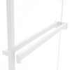 Fortifura Galeria handdoekrek voor inloopdouche - wandmontage / klemt op het glas - 140cm - inkortbaar - mat wit SW1579865