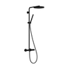 Hansgrohe Pulsify S Puro Thermostatische Regendoucheset - 26cm - ronde hoofddouche - staaf - handdouche - thermostaat - mat zwart SW1151838