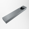 Mondiaz TYNE Fontaine - 120x23x12cm - lavabo Droit - sans trous de robinetterie - solid surface - Plata SW1026186