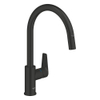 Grohe Start Edge Keukenmengkraan - hoge uitloop - uittrekbare mousseur - matte black (mat zwart) SW1440563