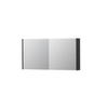 INK SPK1 armoire de toilette – 120 x 60 x 14 cm – 2 portes, portes-miroir double face – Anthracite mat SW493780