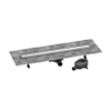 Hansgrohe RainDrain Go Douchegoot - 80cm - standaard/vlakke installatie - betegelbaar - brushed stainless steel SW1590409