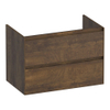 BRAUER Inspire wastafelonderkast 80 2 softclose lades - greeploos - 1 sifon uitsparing - Grove SW1200697