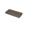 Ink momento lavabo 100x9x45cm 0 trous de robinet 1 évier quartz béton SW352297