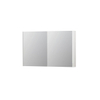 INK SPK2 spiegelkast – 120x74x14 cm – 2 deuren, dubbelzijdige spiegeldeuren – Wit hoogglans SW353353