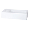 Differnz Ravo lave-mains - 38.5x18.5x9.5cm - céramique - trou robinet gauche - blanc brillant SW638562