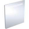 Geberit Renova Compact spiegel - met verlichting horizontaal - 60x65cm - zilver SW417407