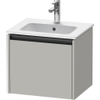 Duravit Ketho.2 Wastafelonderkast - 51x42x44cm geschikt - voor 1 waskom - spaanplaat - betongrijs mat SW772698