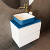 Mondiaz TOP 30 Plan sous vasque - 50x30x0.9cm - compatible comme plan de meuble - solid surface - Jeans SW1020869