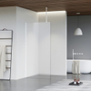 FugaFlow Eccelente Vetro douche à l'italienne salle de bain - 120x200cm - verre mat - bras plafond - blanc mat SW1124703