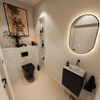 MONDIAZ TURE-DLUX Meuble toilette - 40cm - Urban - EDEN - vasque Opalo - position droite - sans trou de robinet SW1104159
