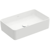 Villeroy & Boch Collaro opzetwastafel rechthoekig - 56x36cm - zonder overloop - zonder kraangat CeramicPlus - Stone White (mat wit) SW336072
