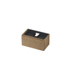 INK Wastafelonderkast - 80x45x40cm - 1 lade - greeploos - met houten keerlijst - MDF - Ash grey SW454550