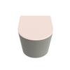 Mondiaz LAVIE WC suspendu – sans bride – 36 x 53 cm – avec abattant softclose – Smoke (brun clair), abattant Rosee (rose) SW1208692