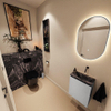 MONDIAZ TURE-DLUX Meuble toilette - 40cm - Plata - EDEN - vasque Lava - position droite - sans trou de robinet SW1103943