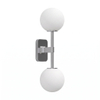 Astro Tacoma Twin Applique / Plafonnier - 230V - IP44 - bulbeux - verre blanc - chrome SW1569659